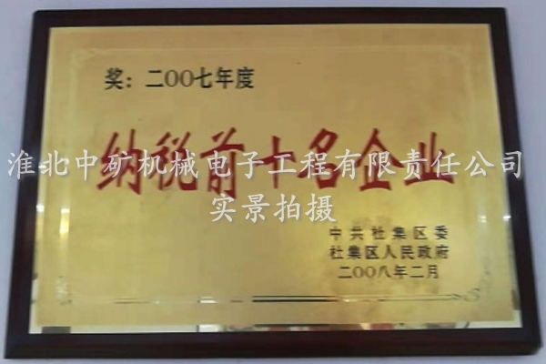 2007年度納稅前十名企業